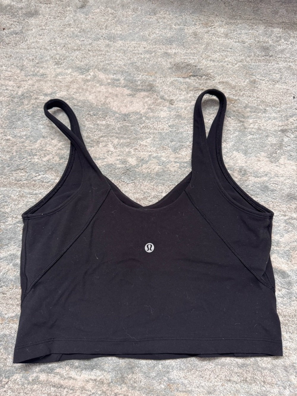 lululemon athletica Black Crop Tank Top